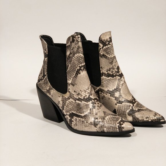 Steven By Steve Madden Shoes - Steven by Steve Madden Gail Snakeskin Ankle Boots